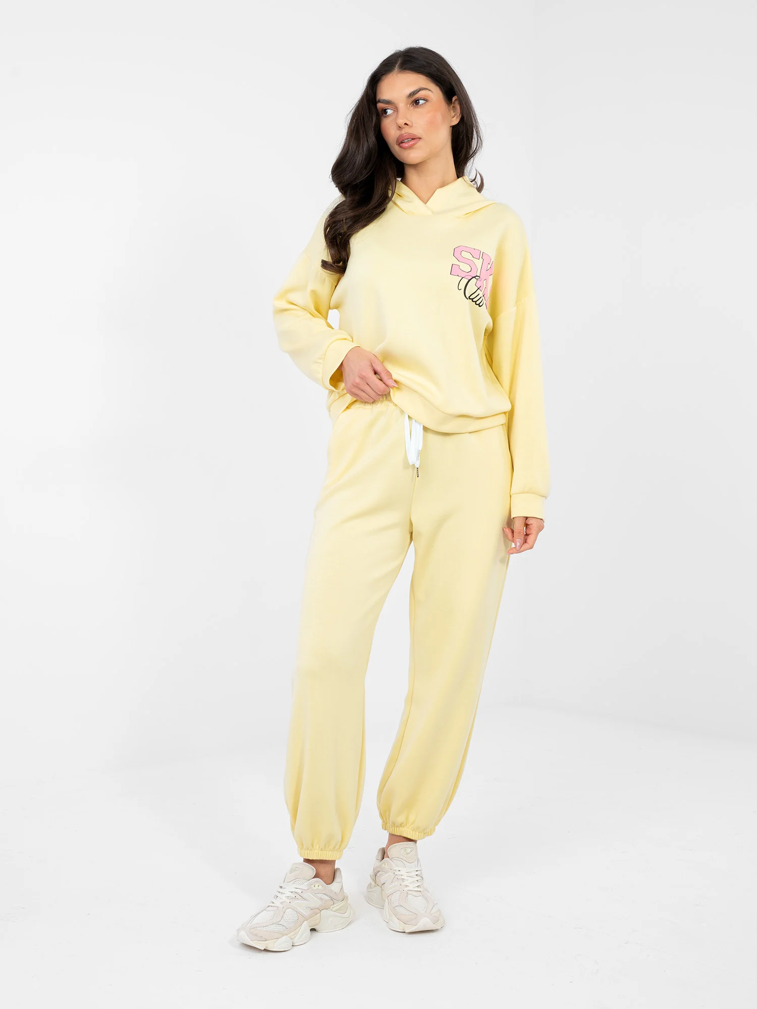 Compleu Dama Maneca lunga, Mansete elastice, RUE PARIS, Galben - imagine 4