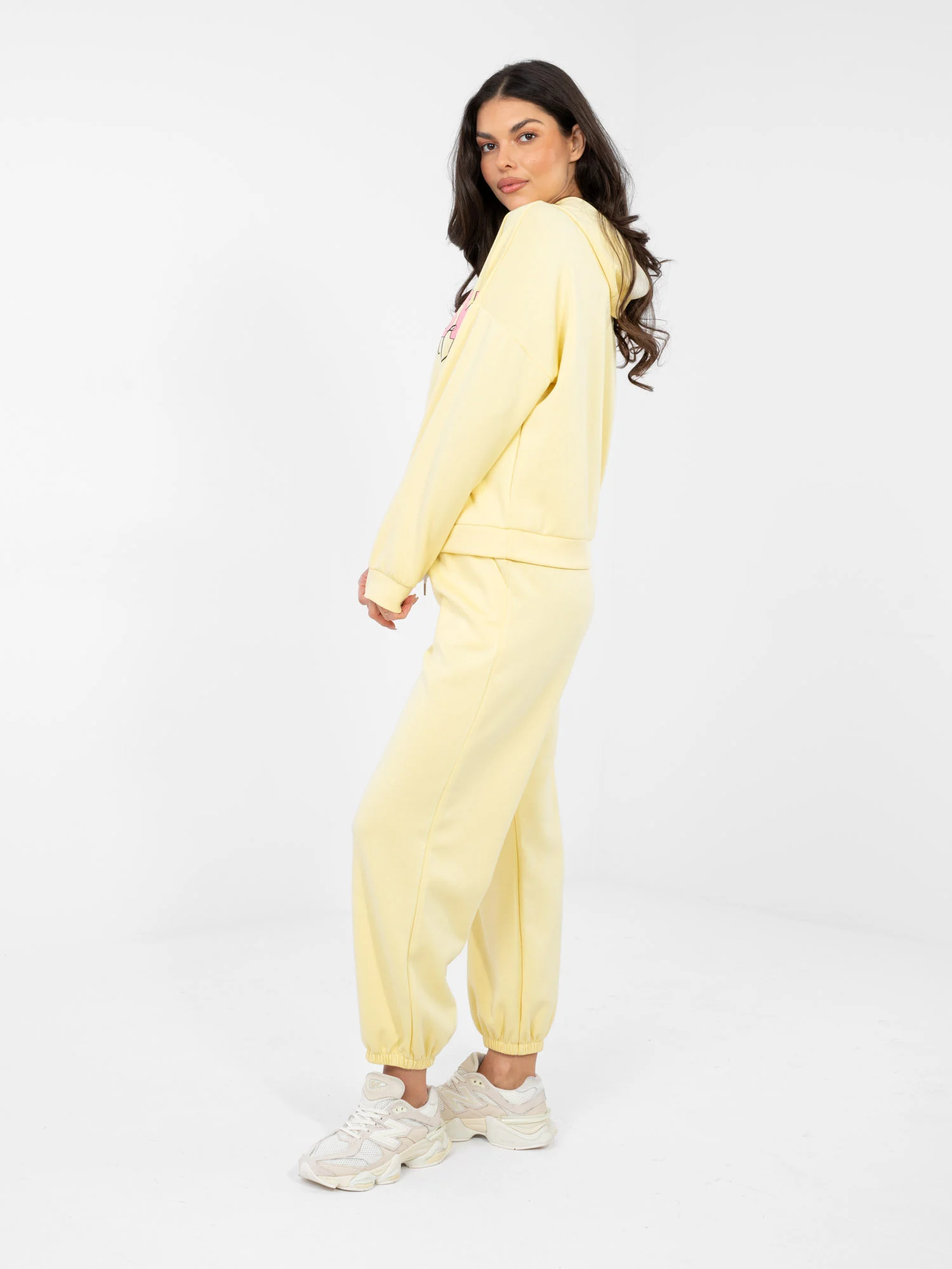 Compleu Dama Maneca lunga, Mansete elastice, RUE PARIS, Galben - imagine 5