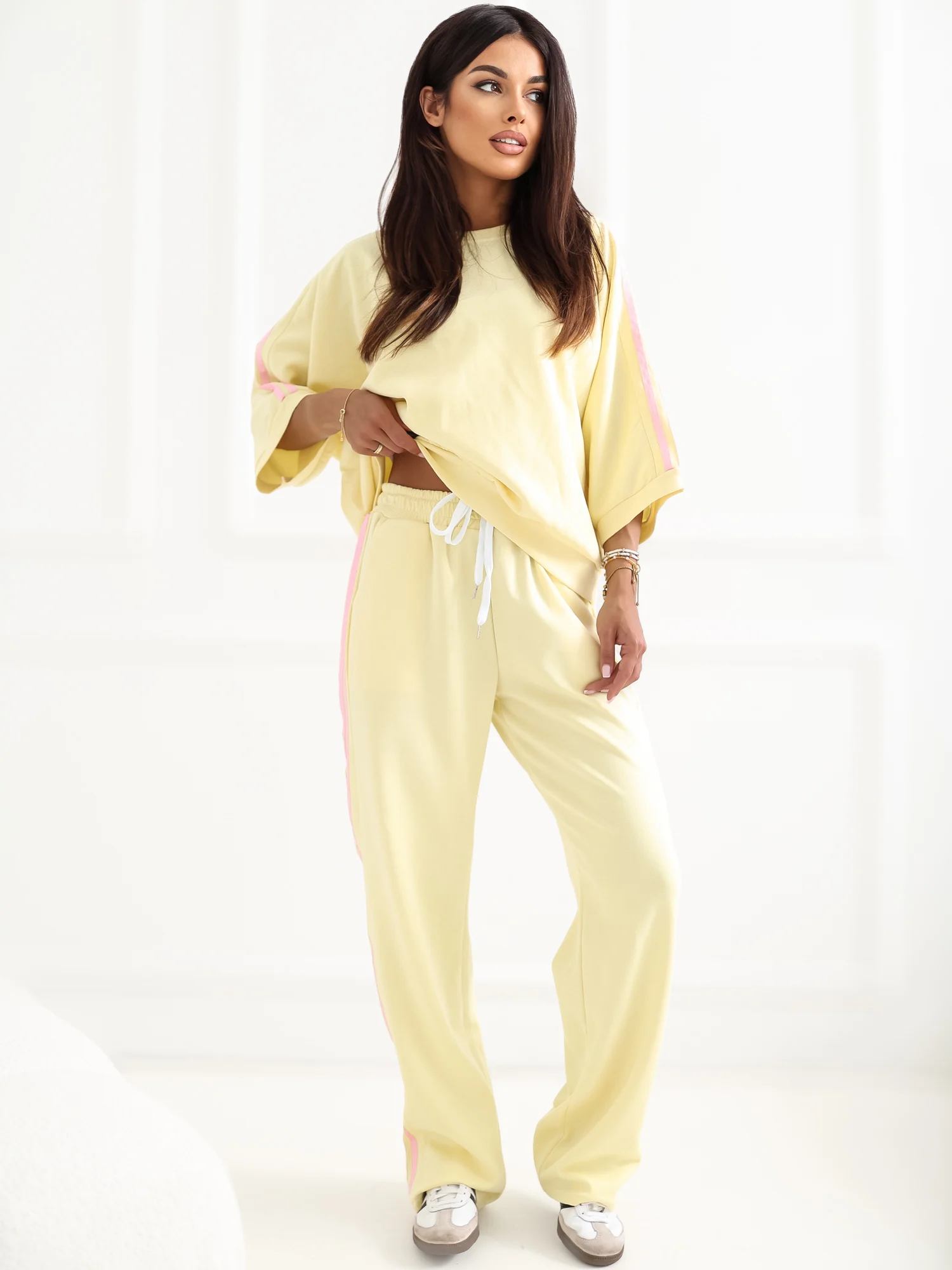 Compleu Dama Lunga, Dreapta, RUE PARIS, Galben Casual - imagine 4