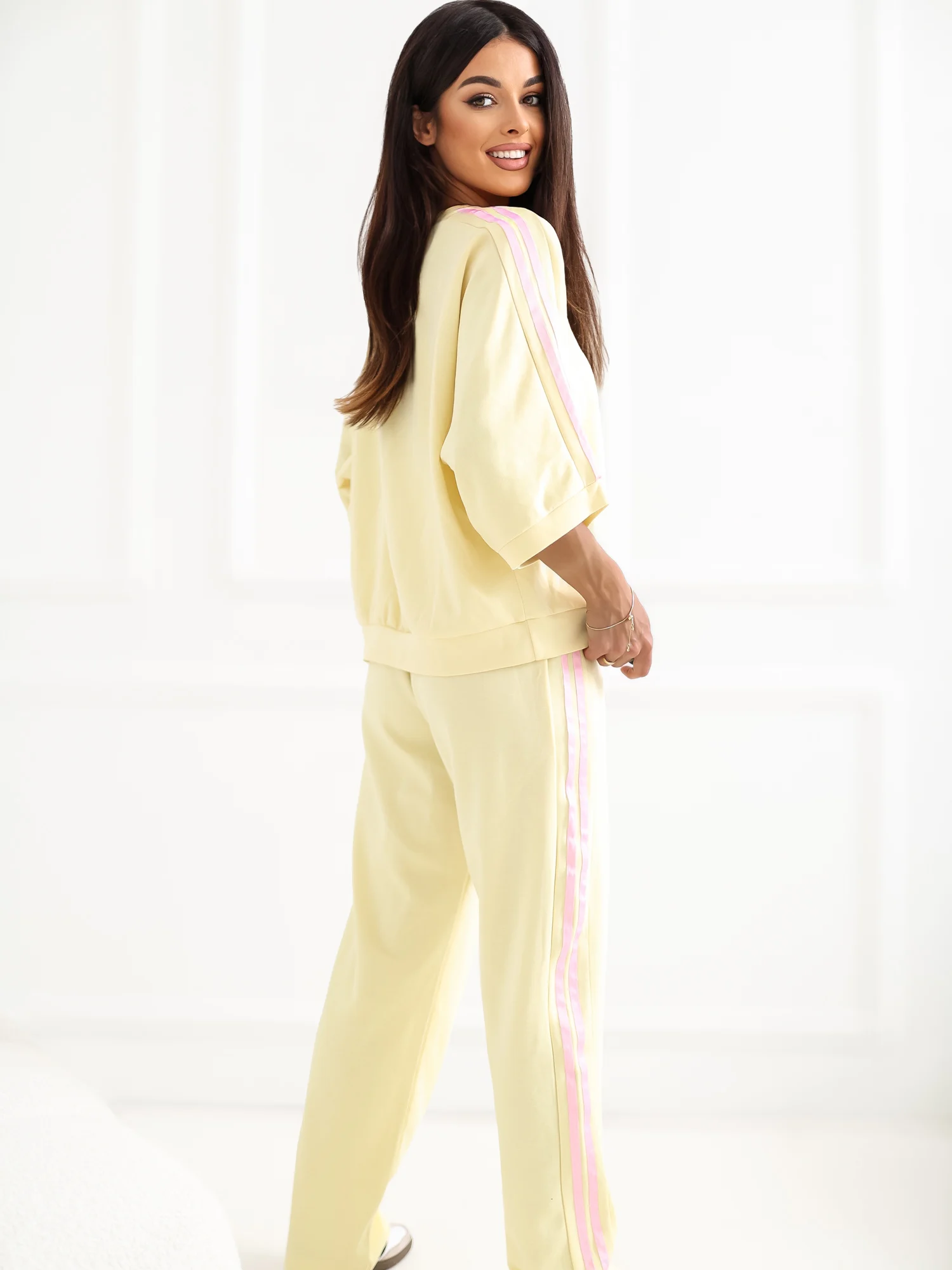 Compleu Dama Lunga, Dreapta, RUE PARIS, Galben Casual - imagine 6