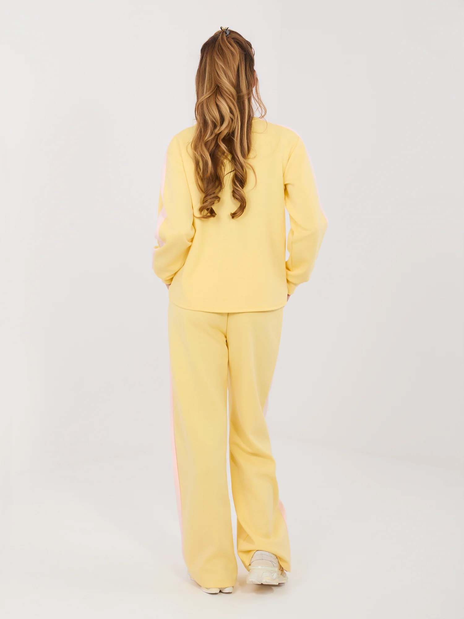 Compleu Dama Maneca lunga, Imprimat, RUE PARIS, Galben Casual - imagine 5