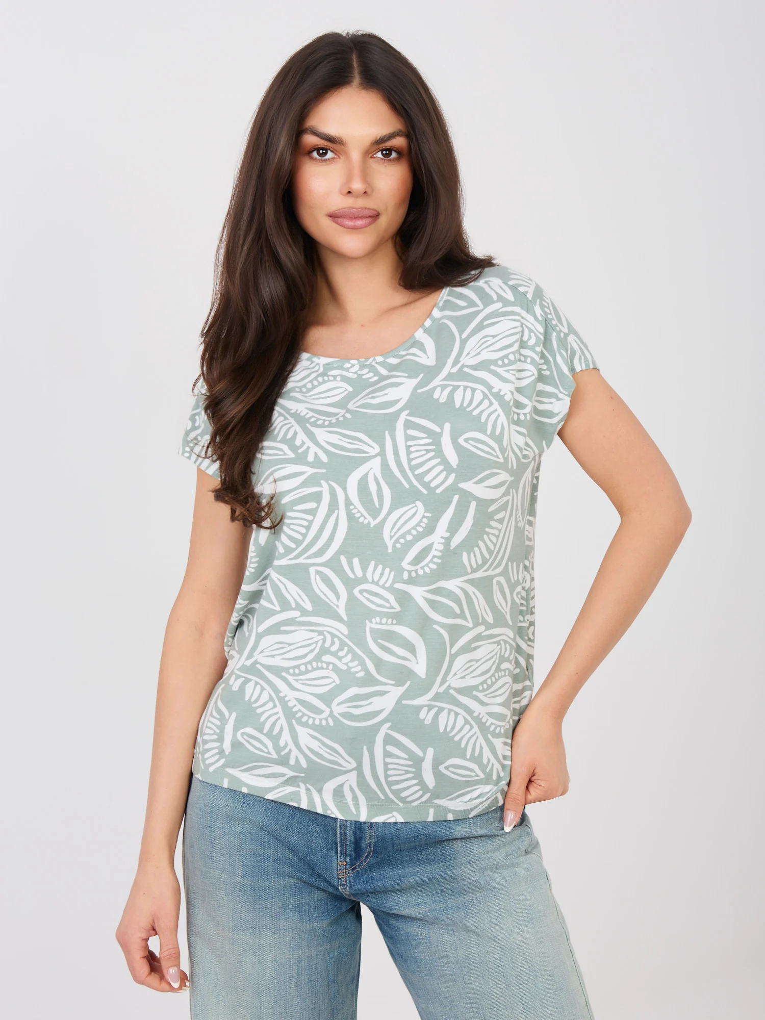 Tricou Dama Mini, Decolteu rotund, Sublevel, Fistic Marimi Mari - imagine 6