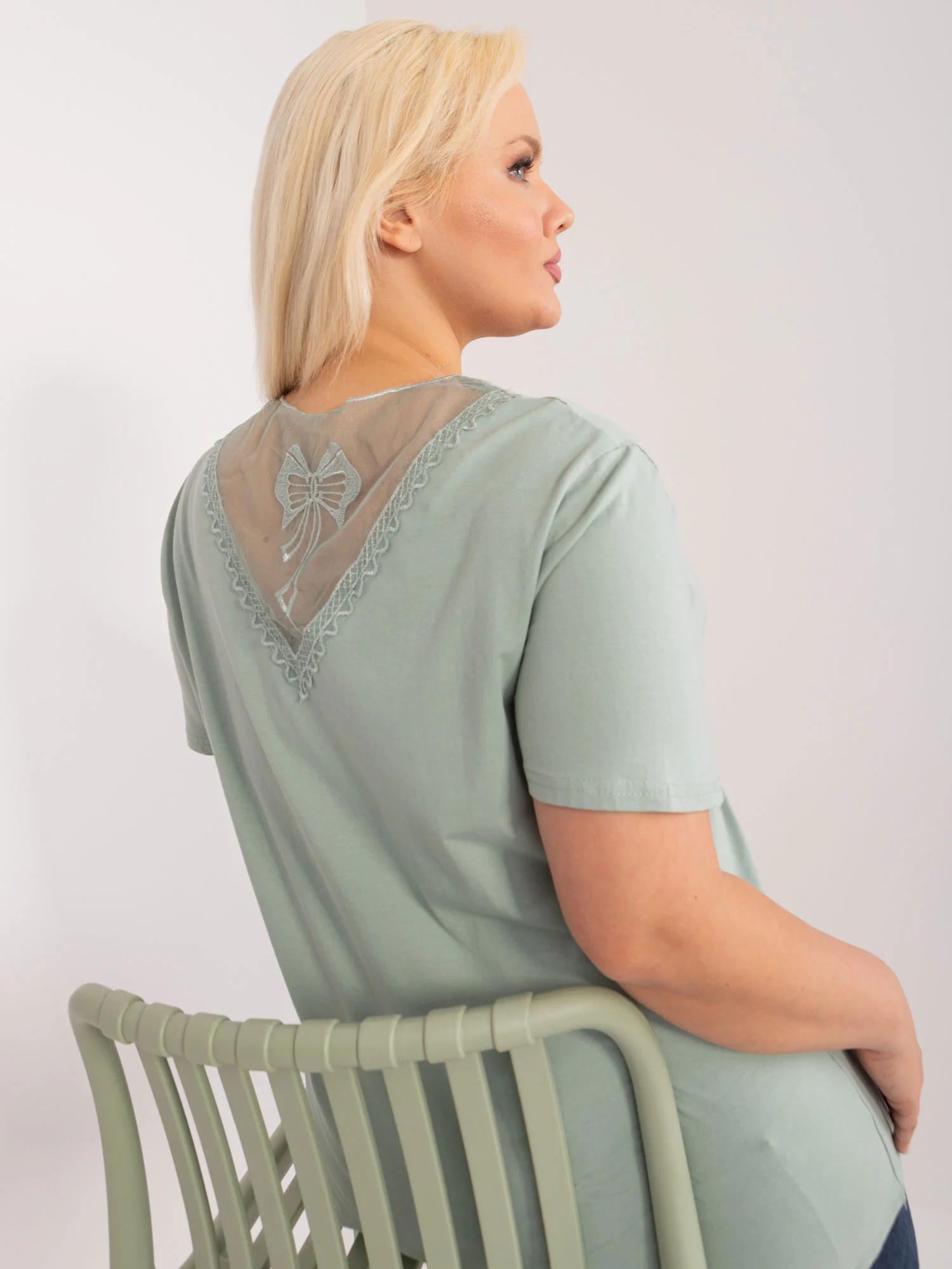 Bluza Dama Mini, Dantela, Ambitionfly, Fistic Eleganta Office Marimi Mari - imagine 3