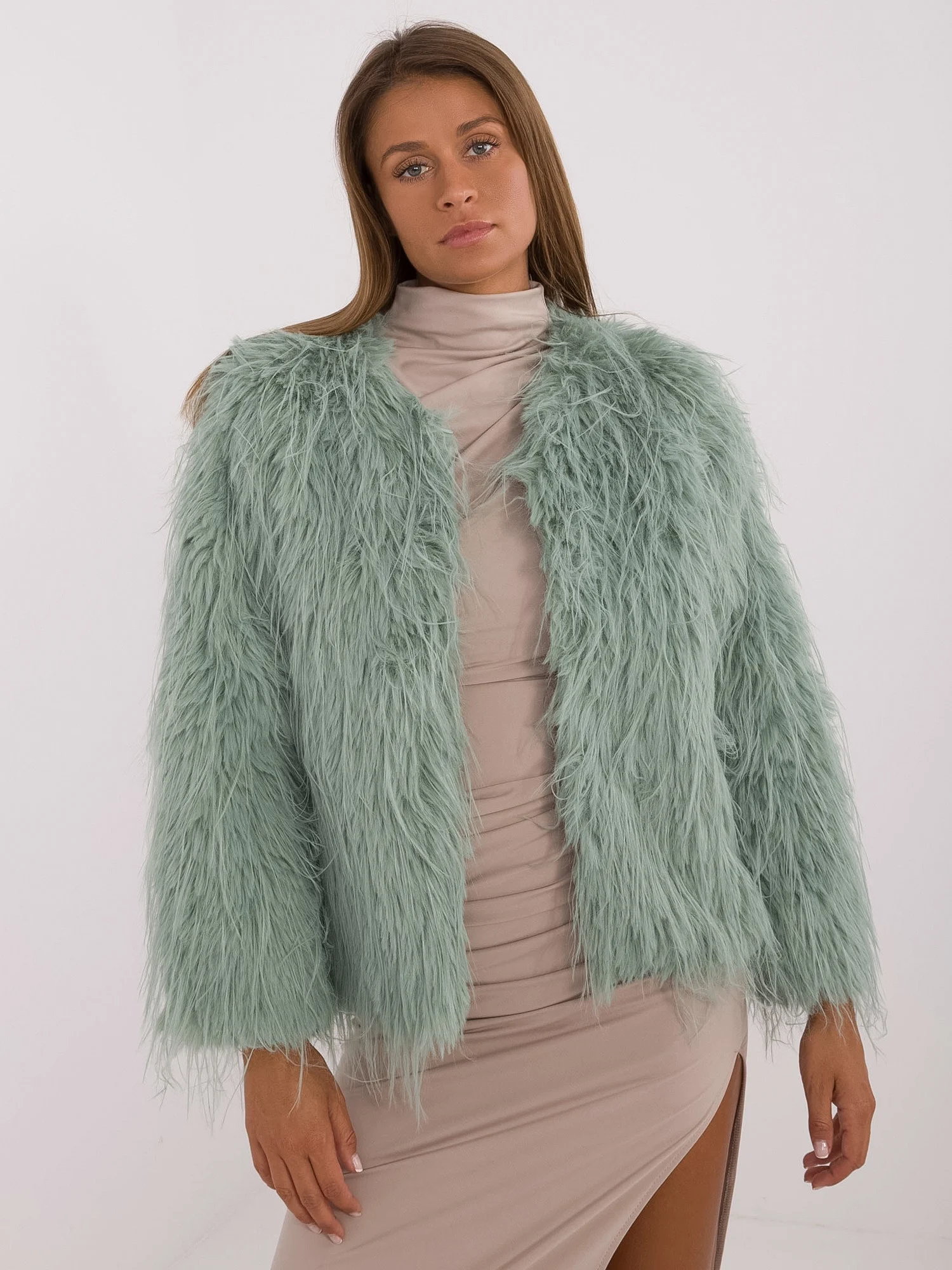 Jacheta Dama Maneca lunga, Elegant, Wool Fashion Italia, Fistic de Petrecere - imagine 5