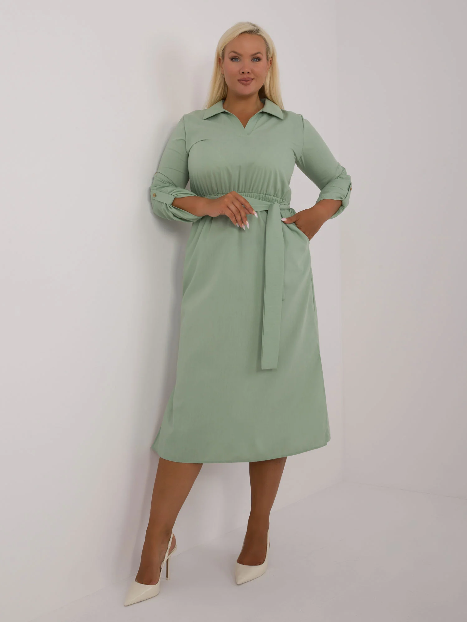 Rochie Dama Maxi, Rochie dreapta, LAKERTA, Fistic - Image 5
