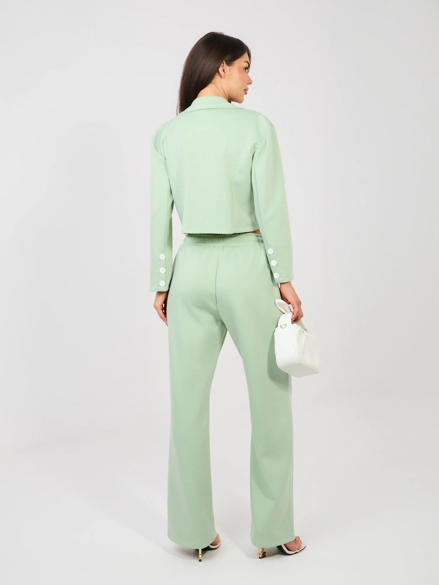 Compleu Dama Maneca lunga, Dreapta, RUE PARIS, Fistic Eleganta Office - imagine 5