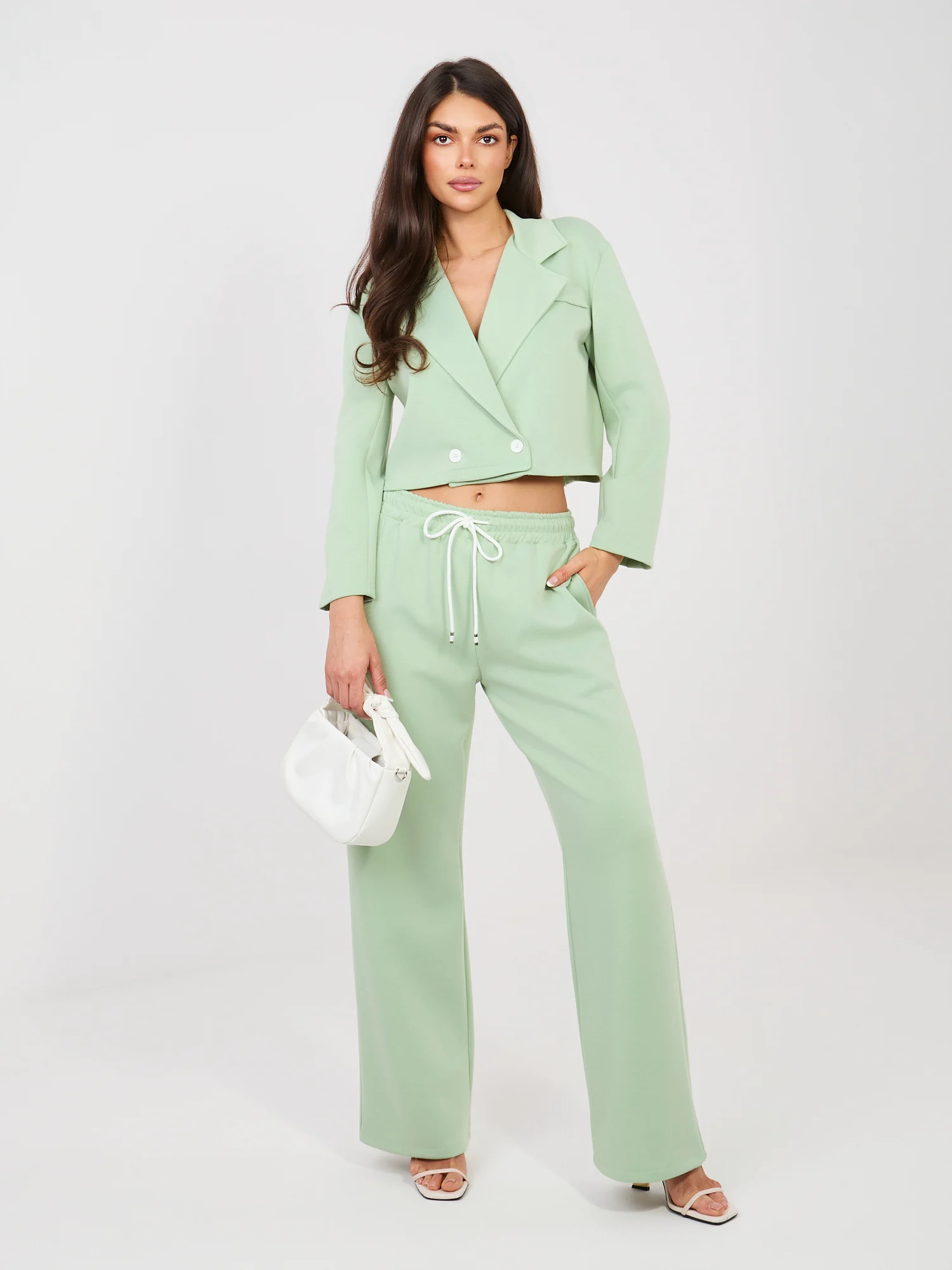 Compleu Dama Maneca lunga, Dreapta, RUE PARIS, Fistic Eleganta Office - imagine 4