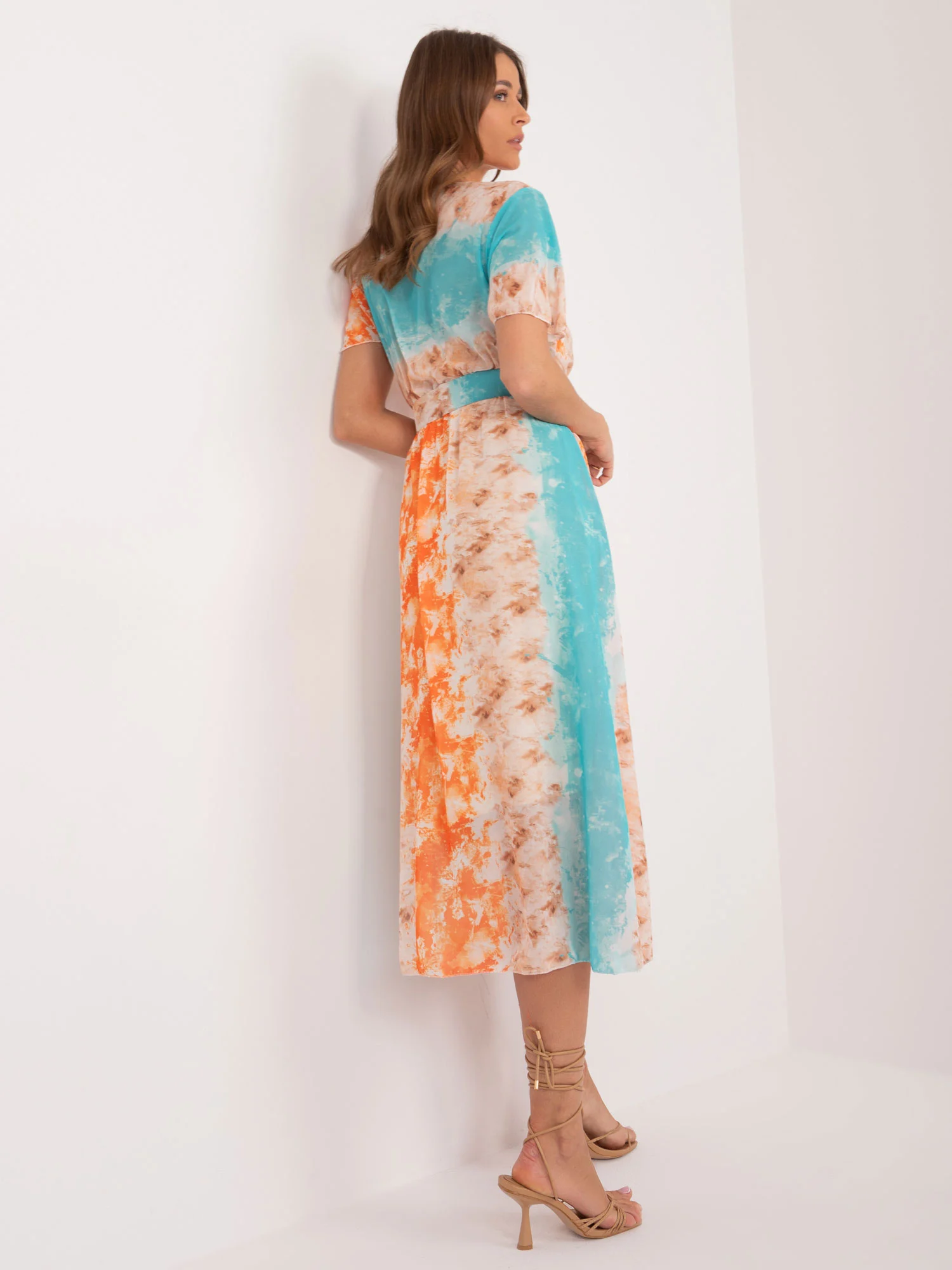 Rochie Dama Midi, Rochie dreapta, ITALY MODA, Albastru - Image 4