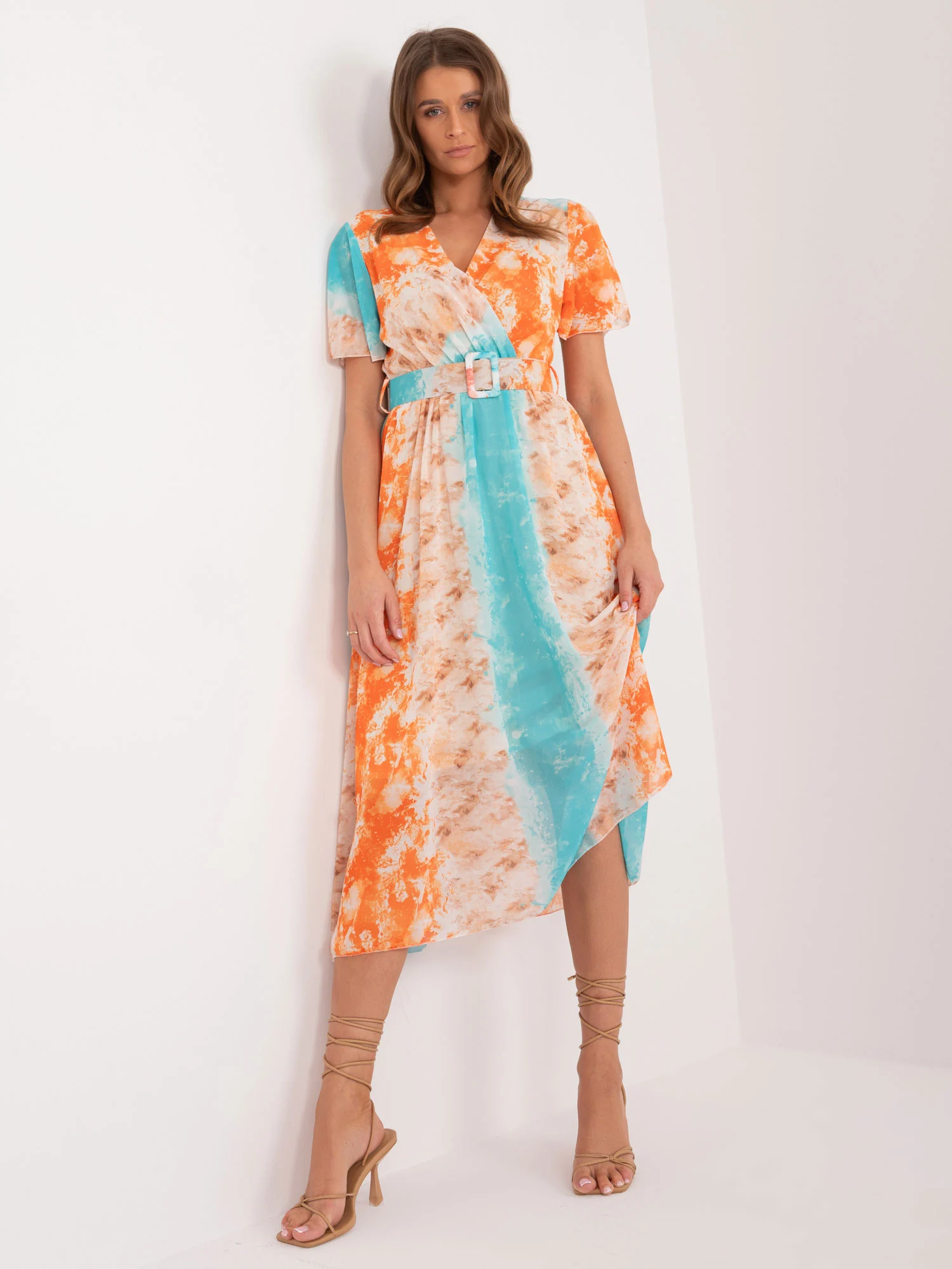 Rochie Dama Midi, Rochie dreapta, ITALY MODA, Albastru - Image 5