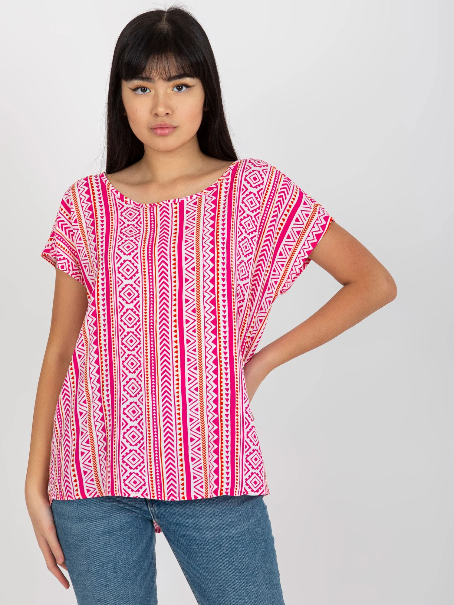 Bluza Dama Mini, Boho, Sublevel, Roz Marimi Mari - imagine 2