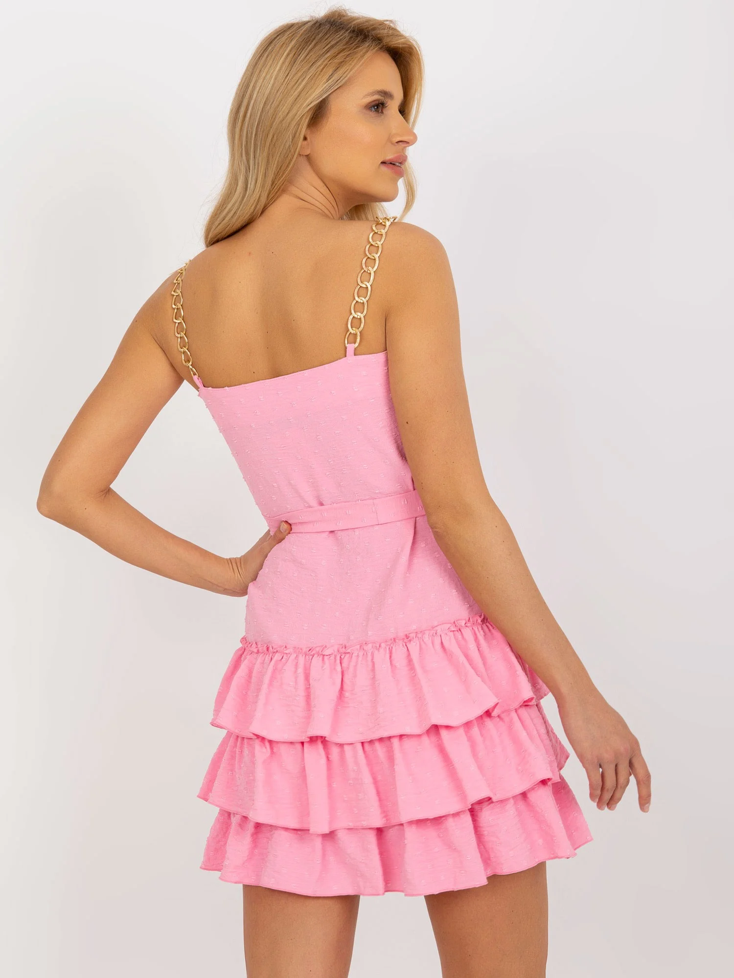 Rochie Dama Mini, Lejera, LAKERTA, Roz de Vara - imagine 6