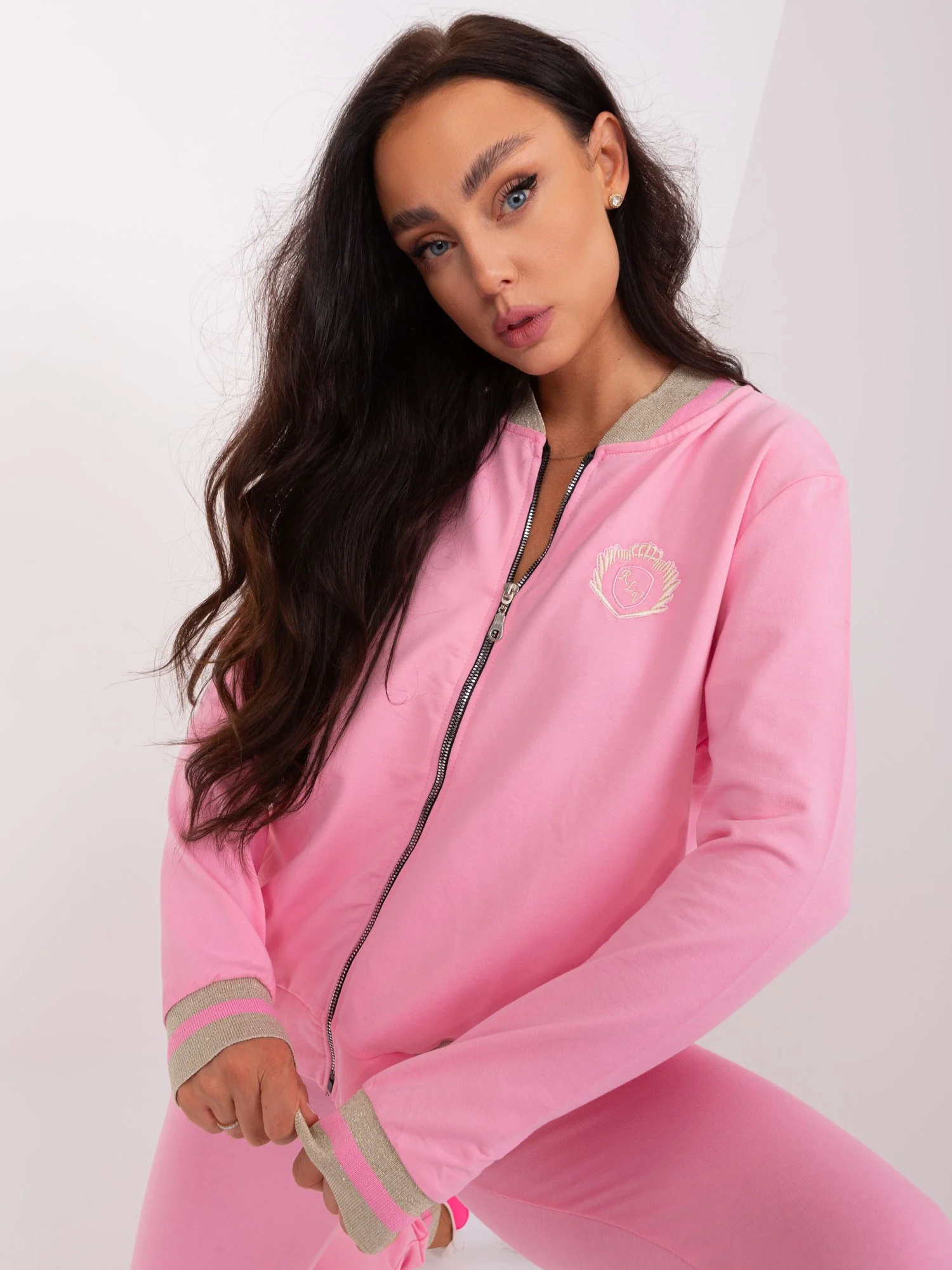 Compleu Dama Maneca lunga, Sport, RELEVANCE, Roz Casual - imagine 5