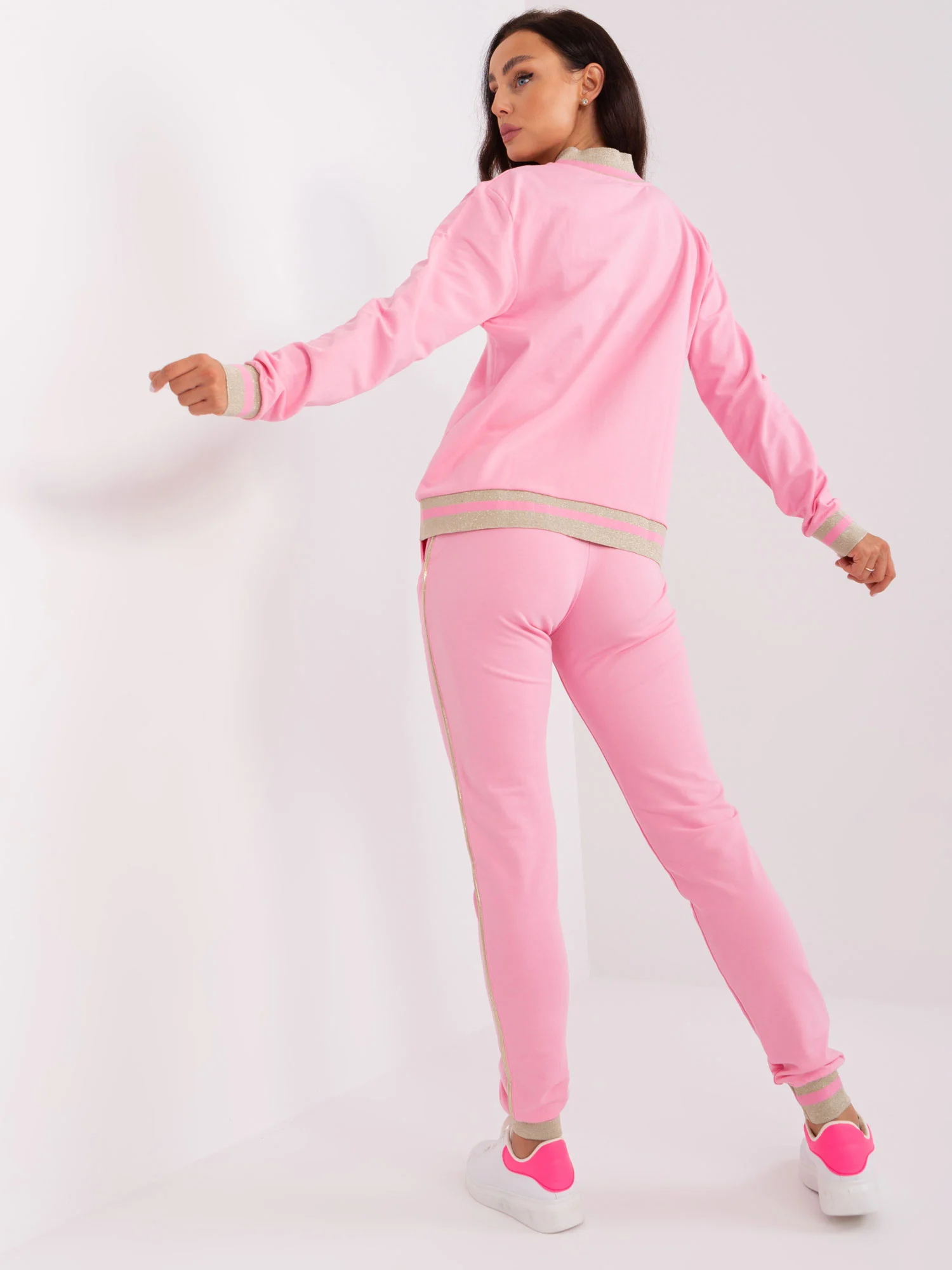 Compleu Dama Maneca lunga, Sport, RELEVANCE, Roz Casual - imagine 2