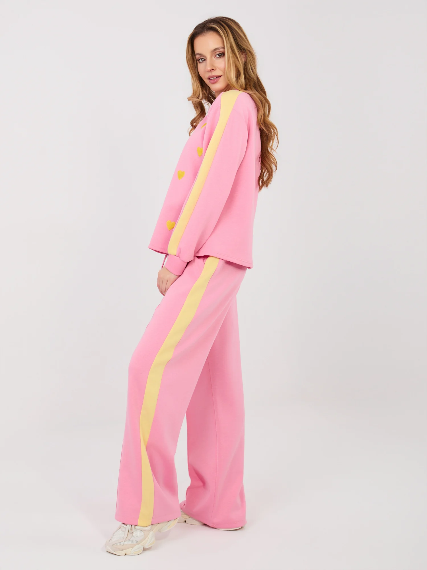 Compleu Dama Maneca lunga, Imprimat, RUE PARIS, Roz Casual - imagine 7
