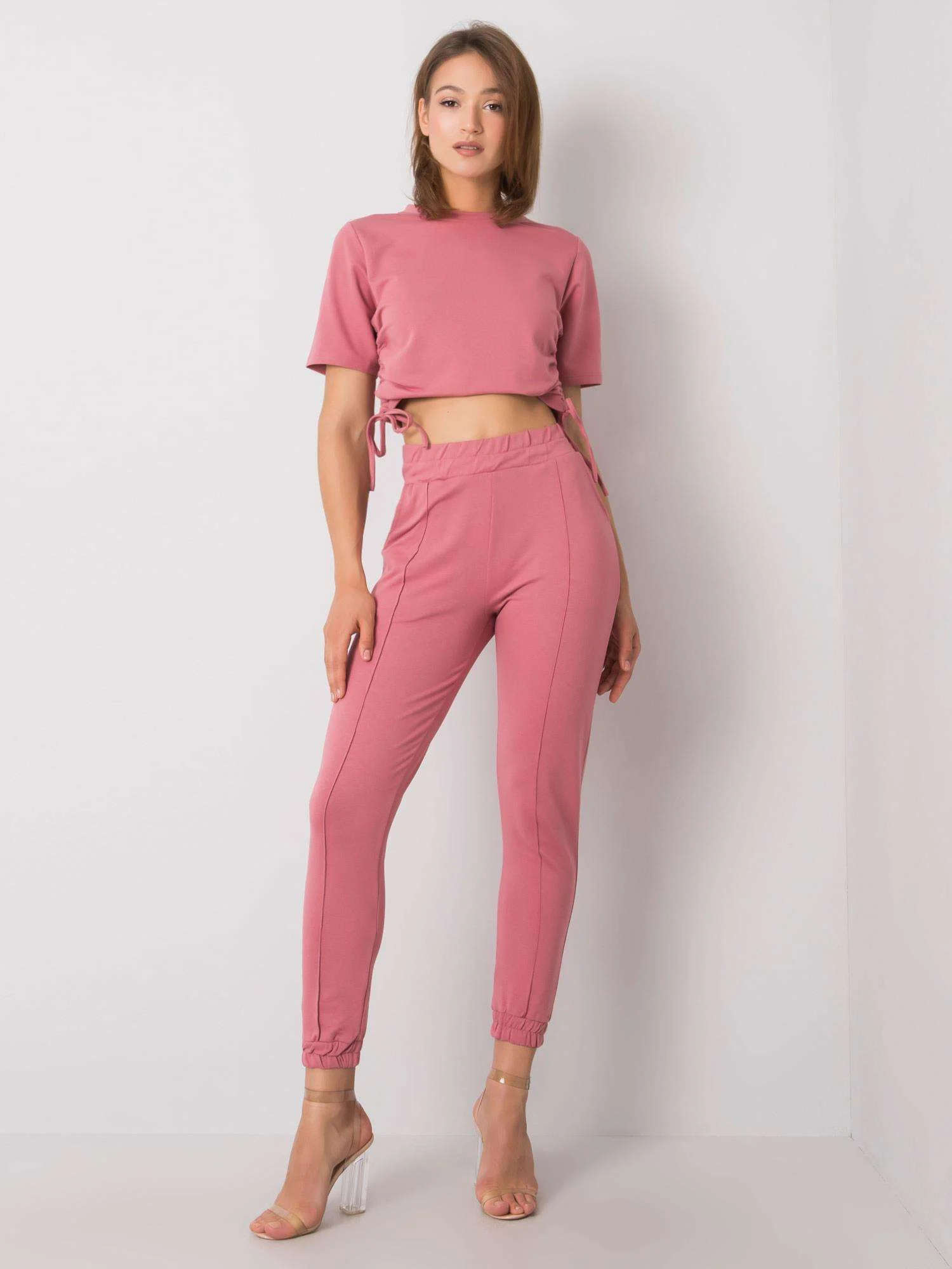 Compleu Dama Mini, Decolteu rotund, RUE PARIS, Roz - imagine 5