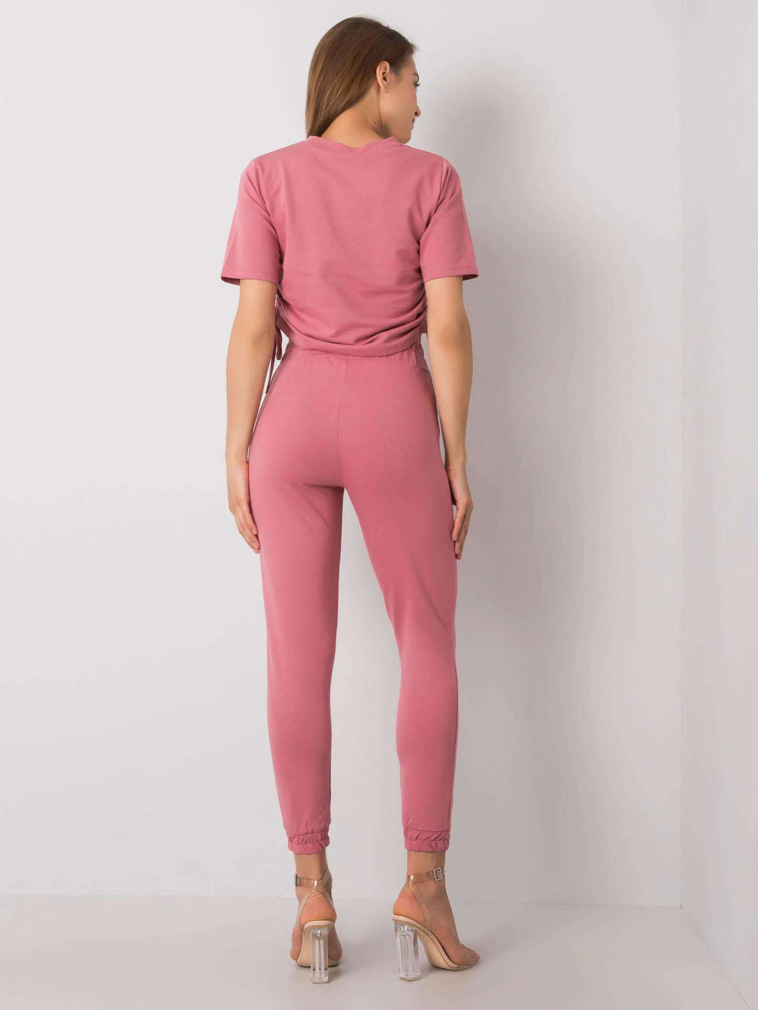 Compleu Dama Mini, Decolteu rotund, RUE PARIS, Roz - imagine 3