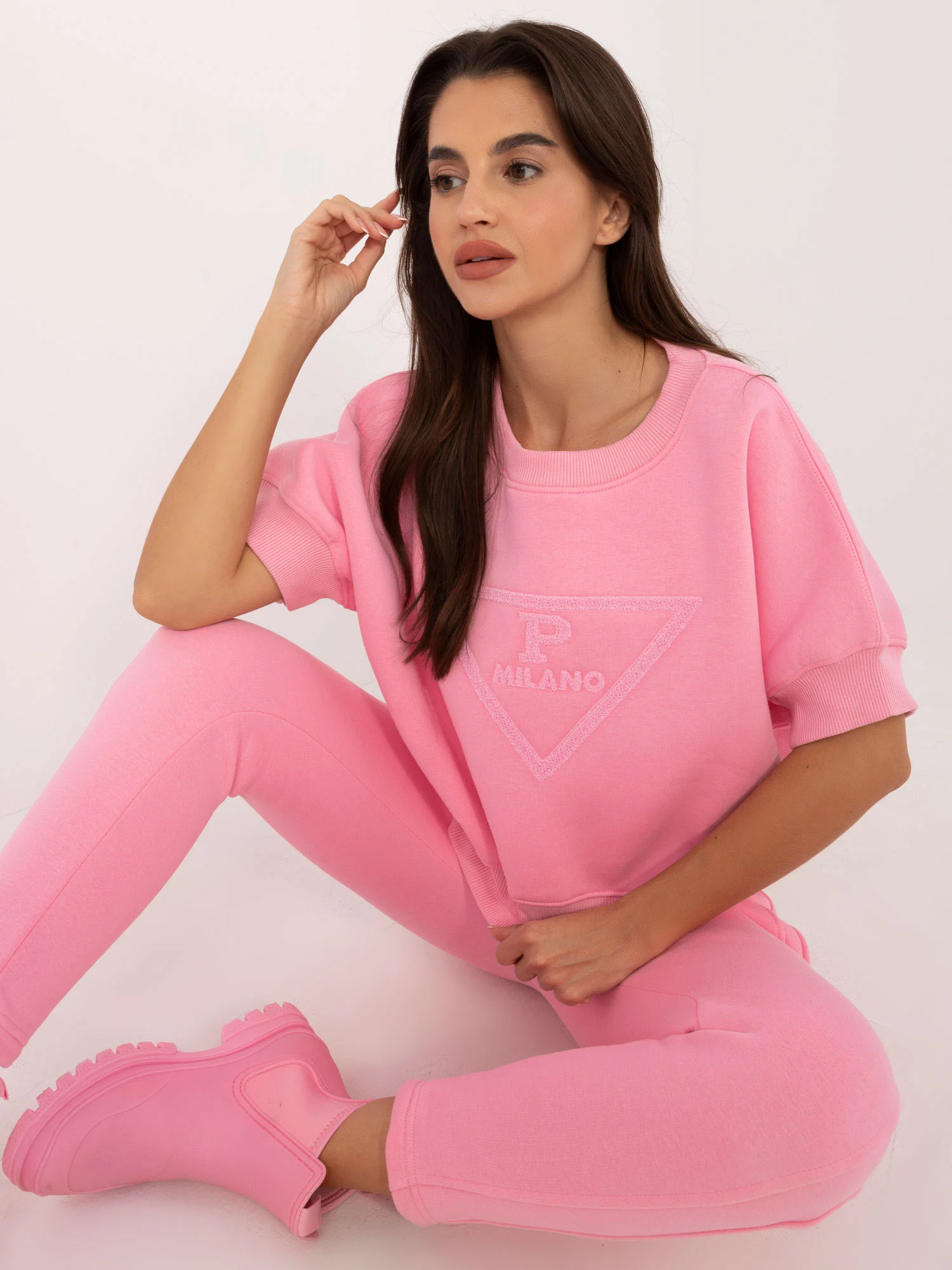 Compleu Dama Mini, Conica, Wow Donna, Roz Casual - imagine 4