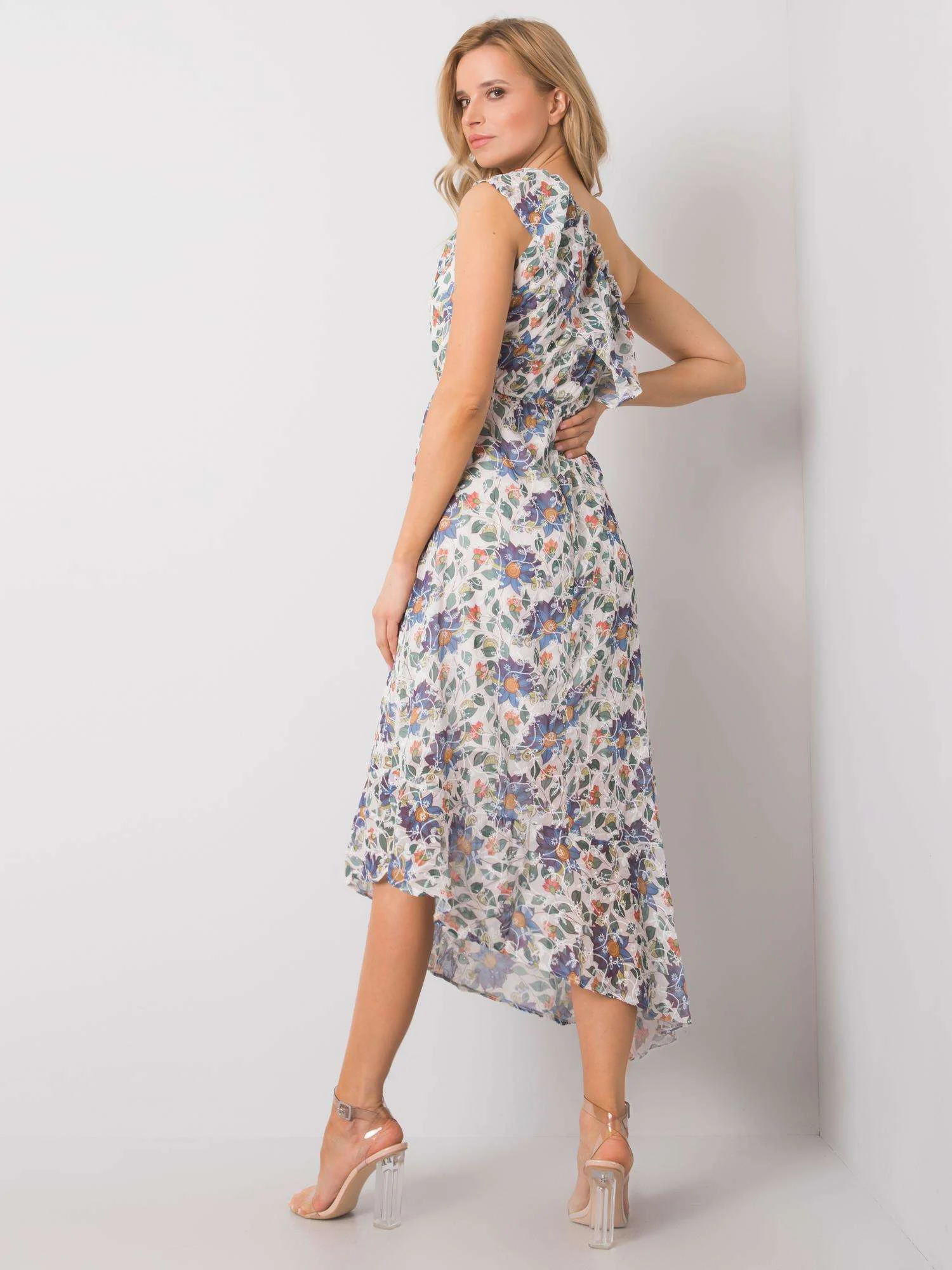 Rochie Dama Midi, Floral, RUE PARIS, Multicolor Eleganta Office - Image 3