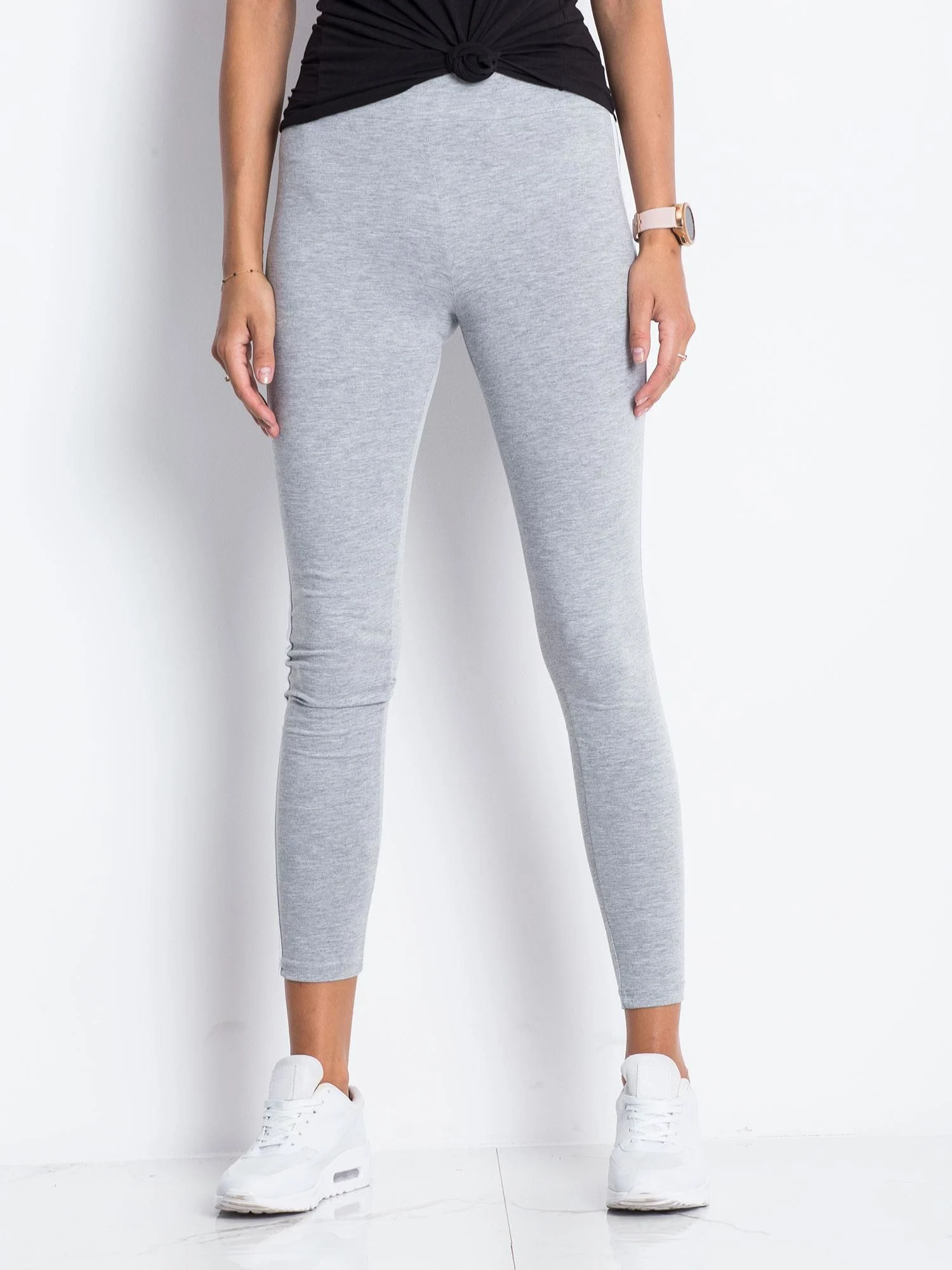 Colanti Dama Sport, Bumbac, BASIC FEEL GOOD, Gri Casual Marimi Mari - imagine 5