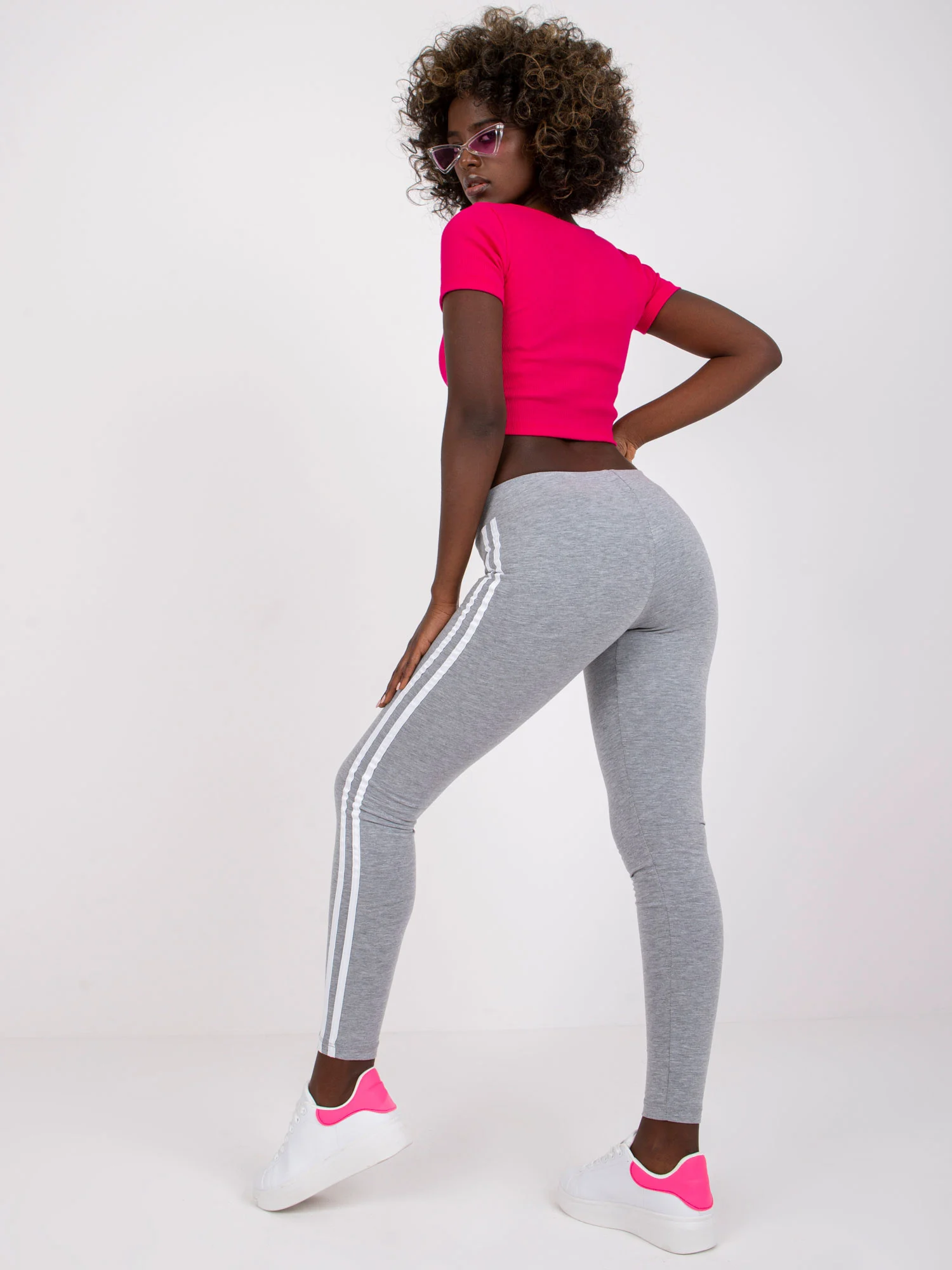 Colanti Dama Sport, Bumbac, BASIC FEEL GOOD, Gri Casual Marimi Mari - imagine 8