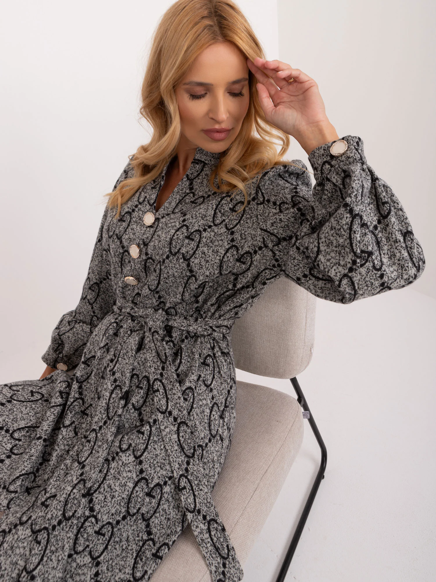 Rochie Dama Maxi, Rochie dreapta, LAKERTA, Negru Eleganta Office - Image 3