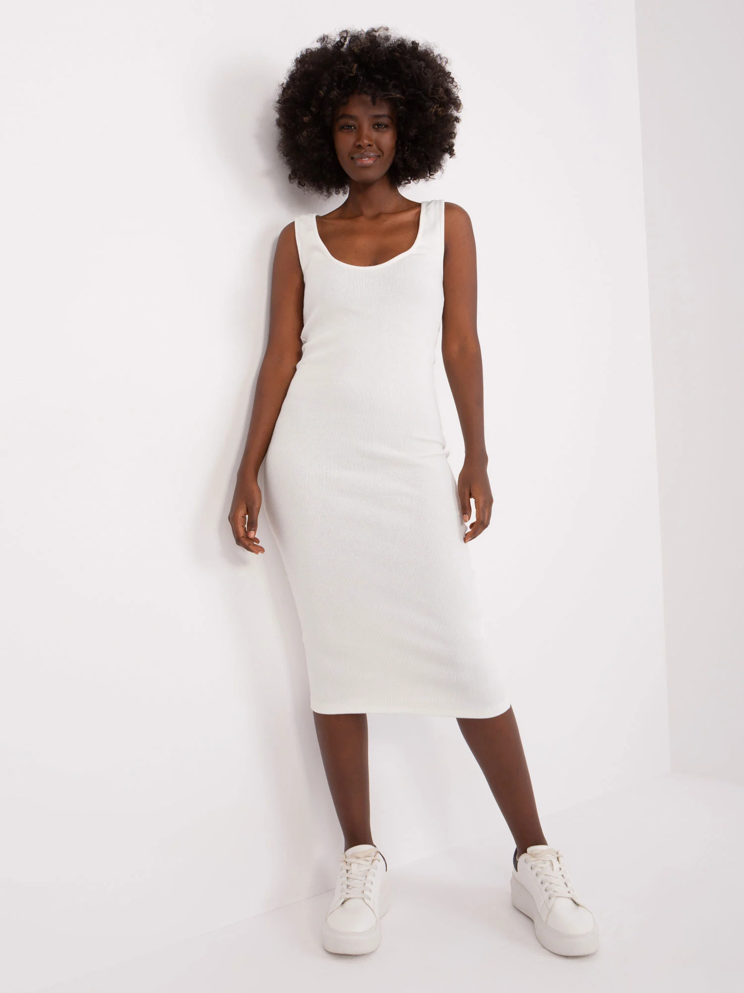 Compleu Dama Midi, Dungi, My Red Lips, Gri Casual - imagine 6