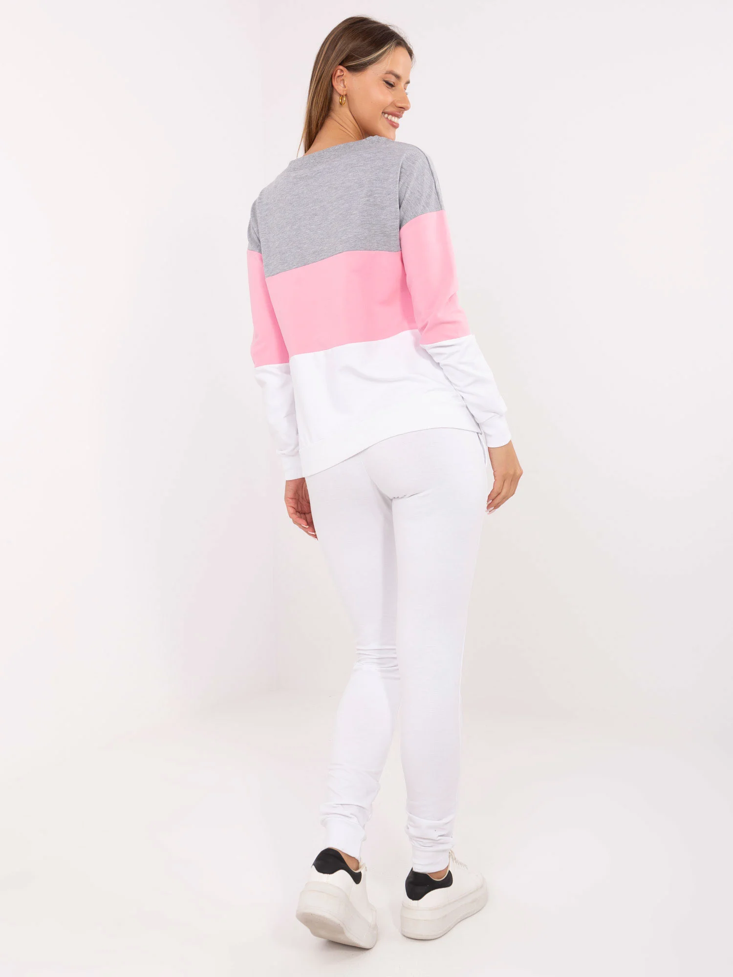 Compleu Dama Maneca lunga, Sport, RUE PARIS, Roz Casual - imagine 3