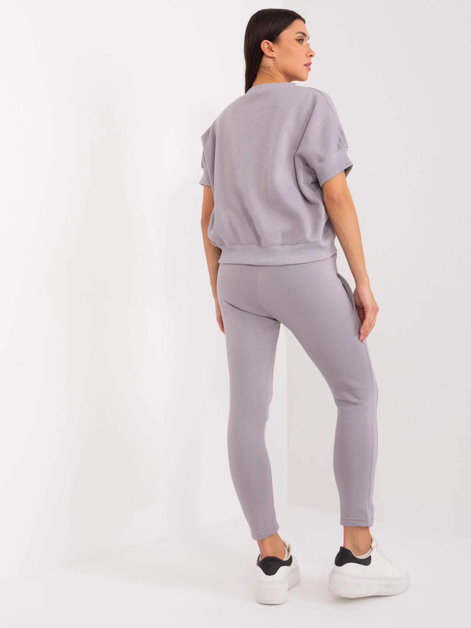 Compleu Dama Mini, Conica, Wow Donna, Gri Casual - imagine 4