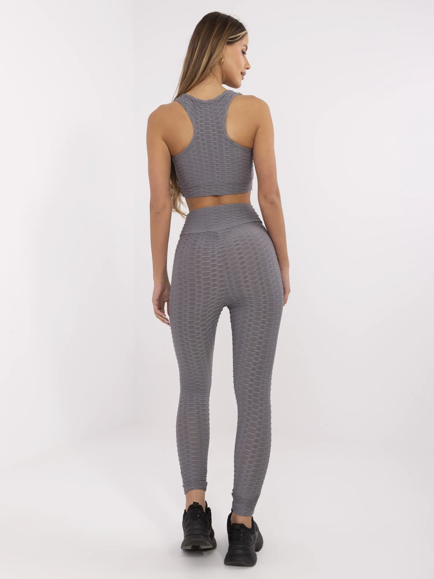 Compleu Dama Fara maneci, Sport, RUE PARIS, Gri Casual - imagine 3