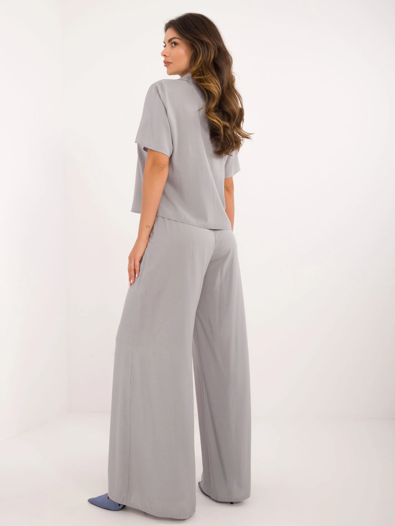 Compleu Dama Mini, Larga, LAKERTA, Gri Casual - imagine 2