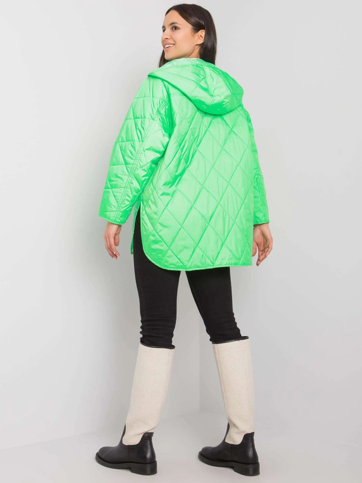 Jacheta Dama Maneca lunga, Maneca lunga, QRGSH LINE, Verde de Vara - imagine 5
