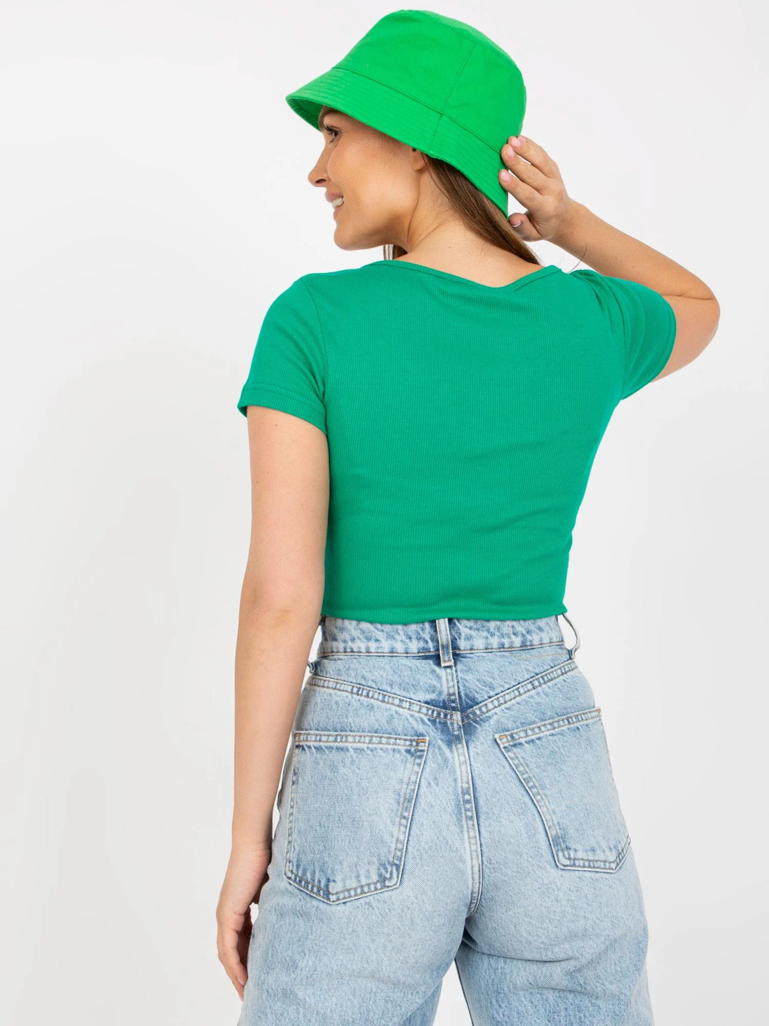 Bluza Dama Mini, Dungi, Och Bella, Verde Eleganta Office Marimi Mari - imagine 5