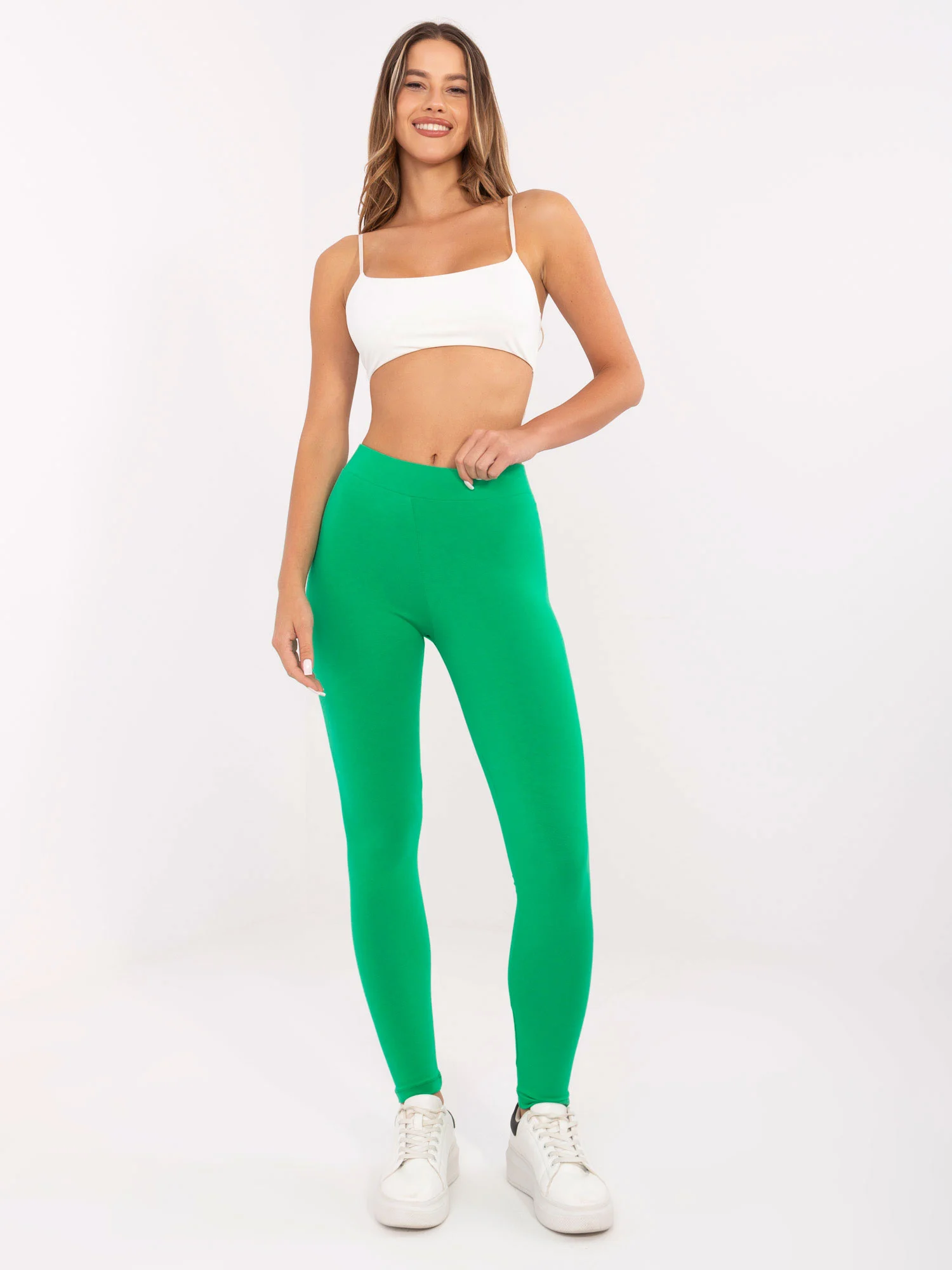 Colanti Dama Lunga, Sport, BASIC FEEL GOOD, Verde Casual Marimi Mari - imagine 2
