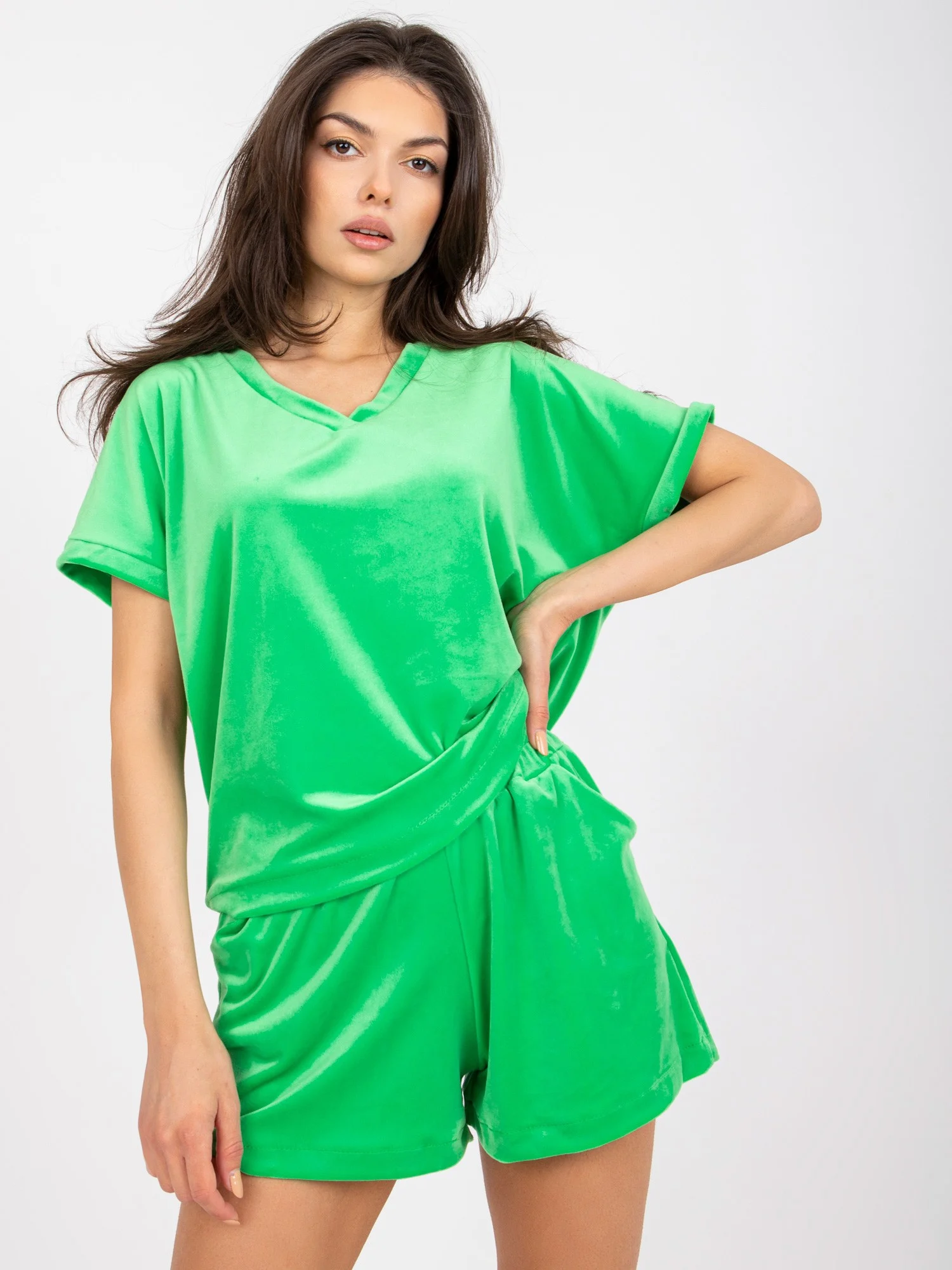 Compleu Dama Mini, Dreapta, RUE PARIS, Verde Casual - imagine 3