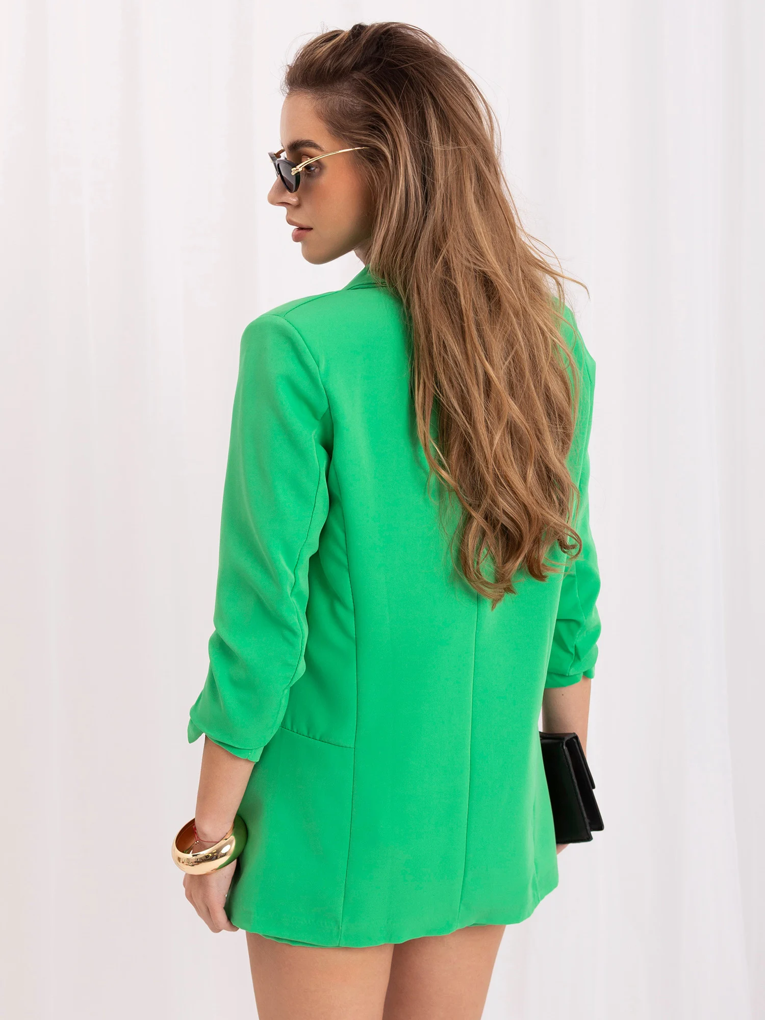 Compleu Dama Mini, Elegant, ITALY MODA, Verde de Petrecere Marimi Mari - imagine 2