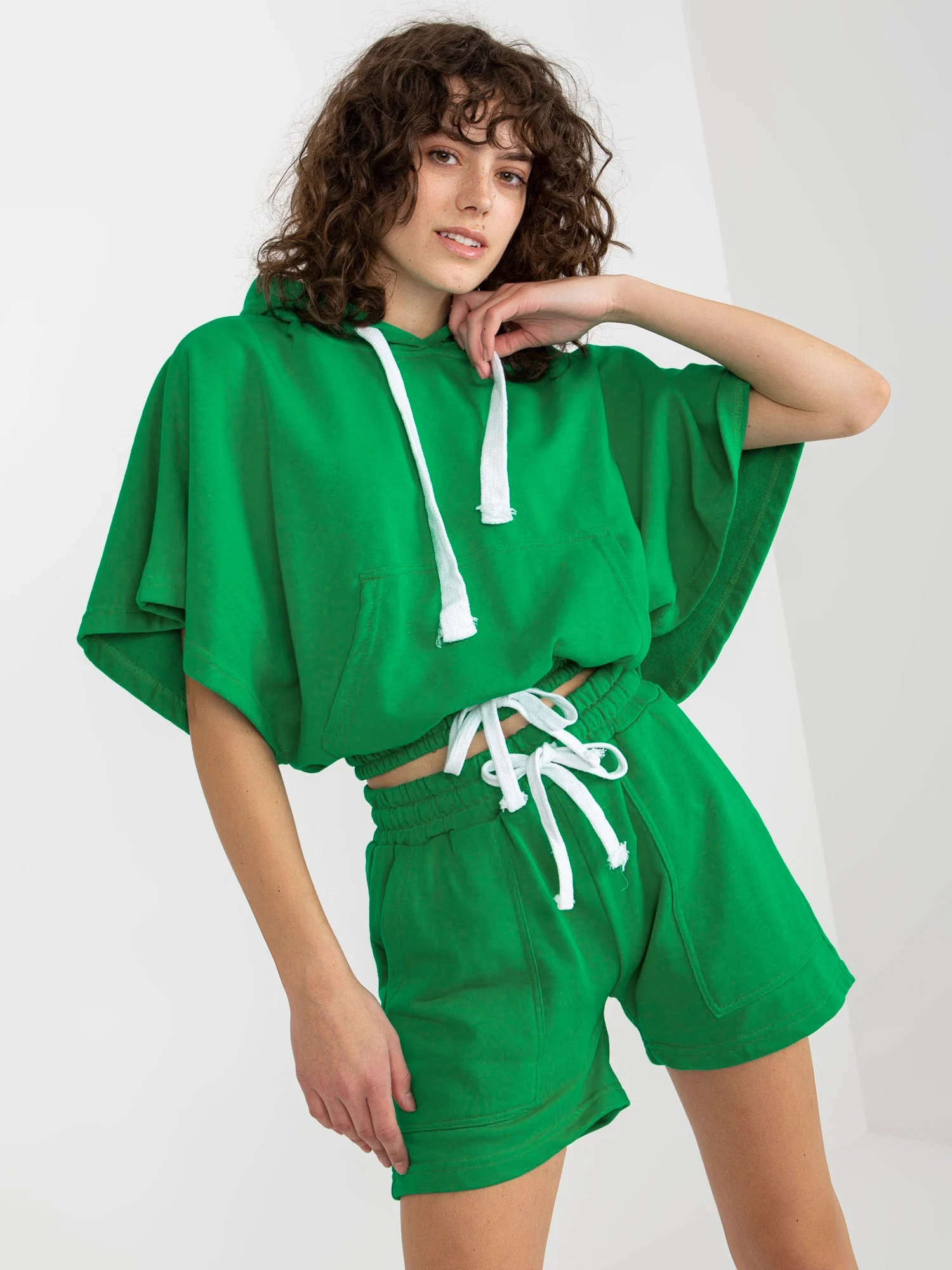 Compleu Dama Mini, Sport, ex moda, Verde Casual - imagine 4