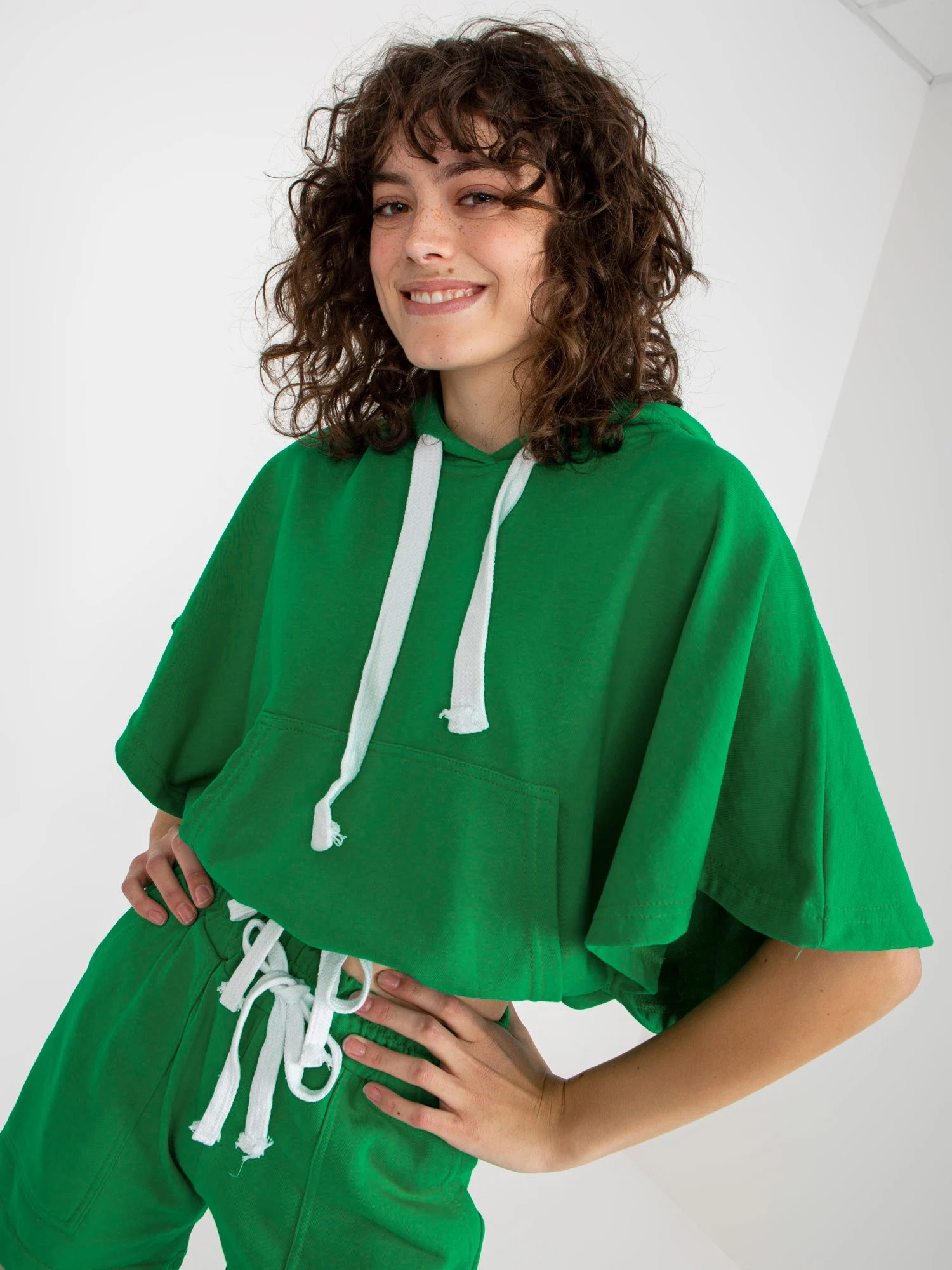 Compleu Dama Mini, Sport, ex moda, Verde Casual - imagine 2