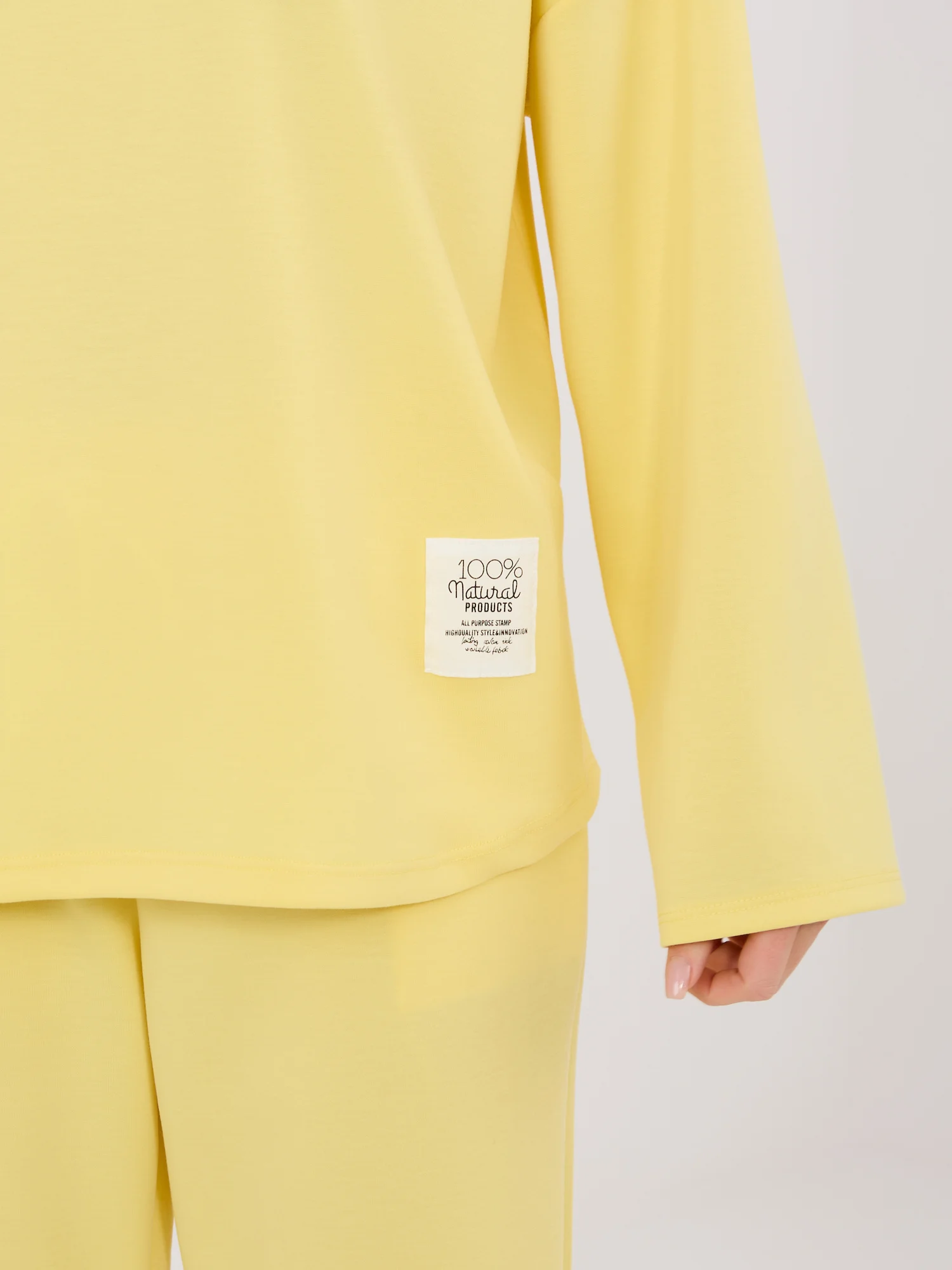 Compleu Dama Maneca lunga, Conica, RUE PARIS, Galben Casual - imagine 4