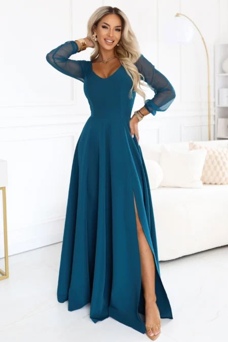 Rochie Dama Maxi, Mulata, Numoco, Verde de Seara Marimi Mari