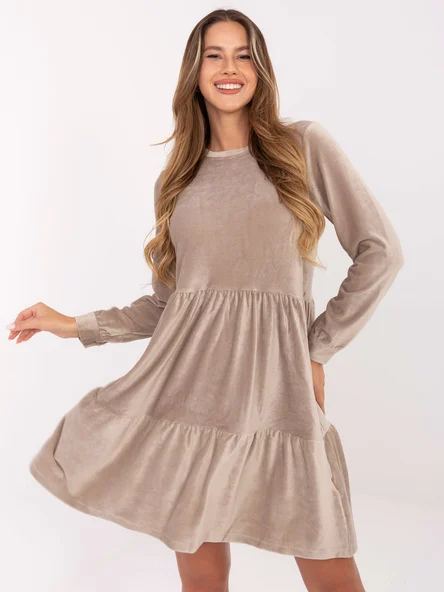 Rochie Dama Maxi, Lejera, Sublevel, Bej